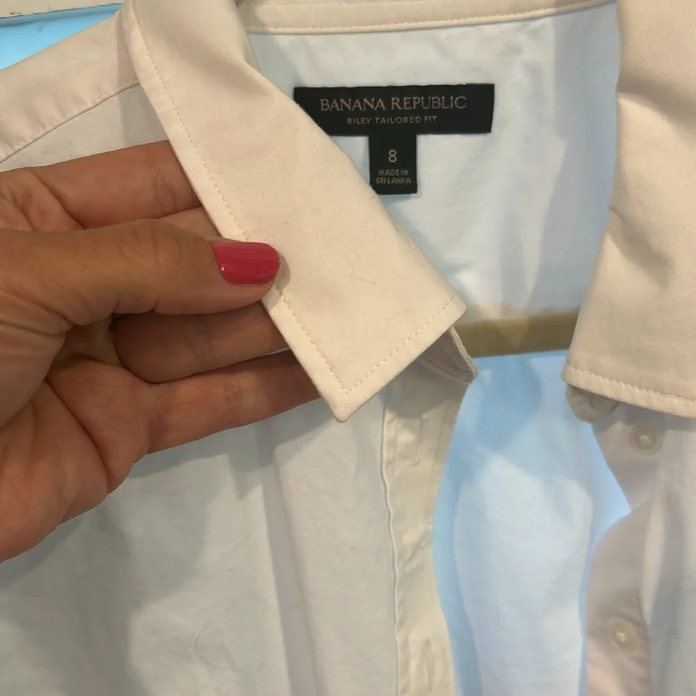 Banana Republic Riley Tailored Fit Shirt - Crisp White - Picture 4 of 6